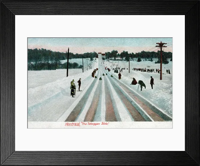 Framed Print : The Toboggan Slide - Montreal, Canada Framed Print : The Toboggan Slide - Montreal, Canada