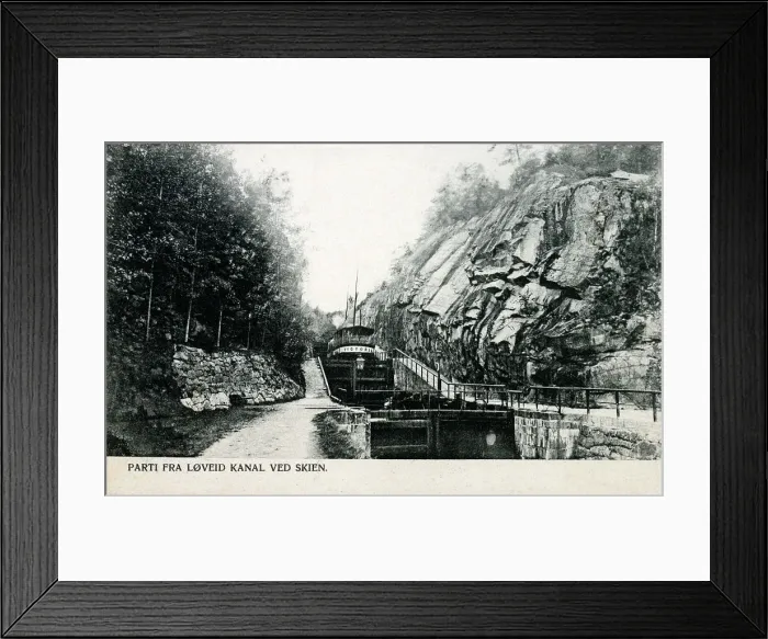 Framed Print : Loveid kanal in Skien, Norway Framed Print : Loveid kanal in Skien, Norway