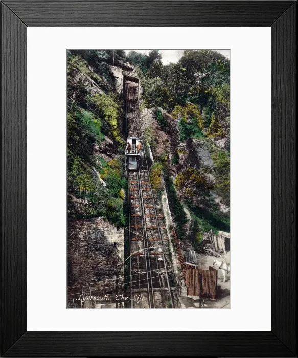 Framed Print : The Lynton and Lynmouth Cliff Railway Framed Print : The Lynton and Lynmouth Cliff Railway