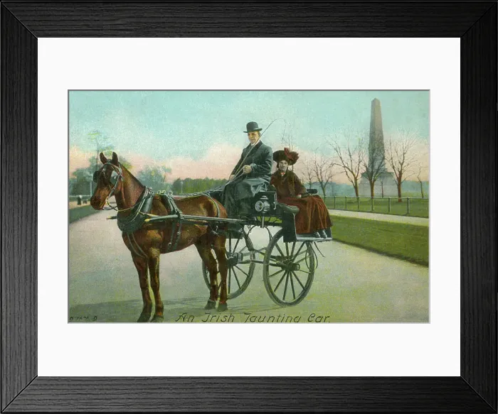 Framed Print : Irish Jaunting Car in Phoenix Park, Dublin, Ireland