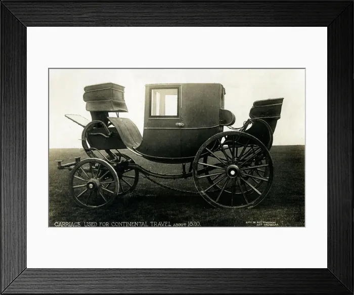 Framed Print : A Carriage used for Continental Travel Framed Print : A Carriage used for Continental Travel