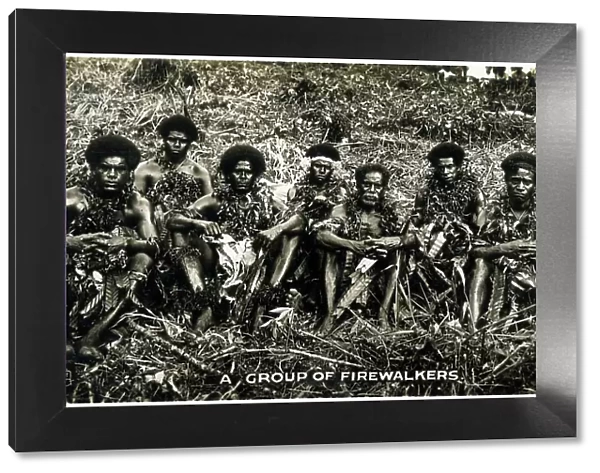 A Family Group of Firewalkers - Fiji