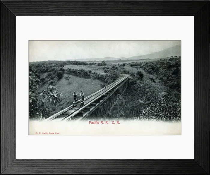 Framed Print : Pacific Railroad Costa Rica - Rio Grande crossing Framed Print : Pacific Railroad Costa Rica - Rio Grande crossing