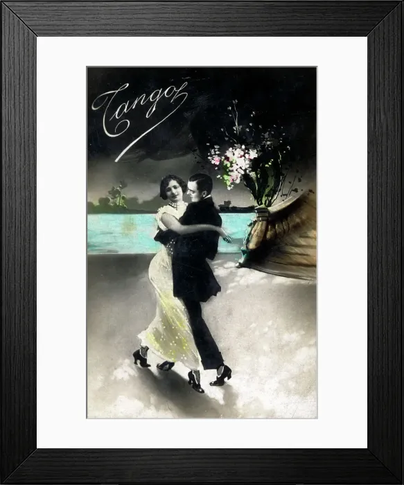 Framed Print : Italian Tango Dancers Framed Print : Italian Tango Dancers