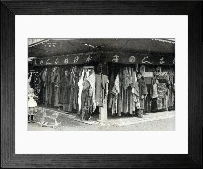 Framed Print : Japan - Old Clothes Dealer Framed Print : Japan - Old Clothes Dealer