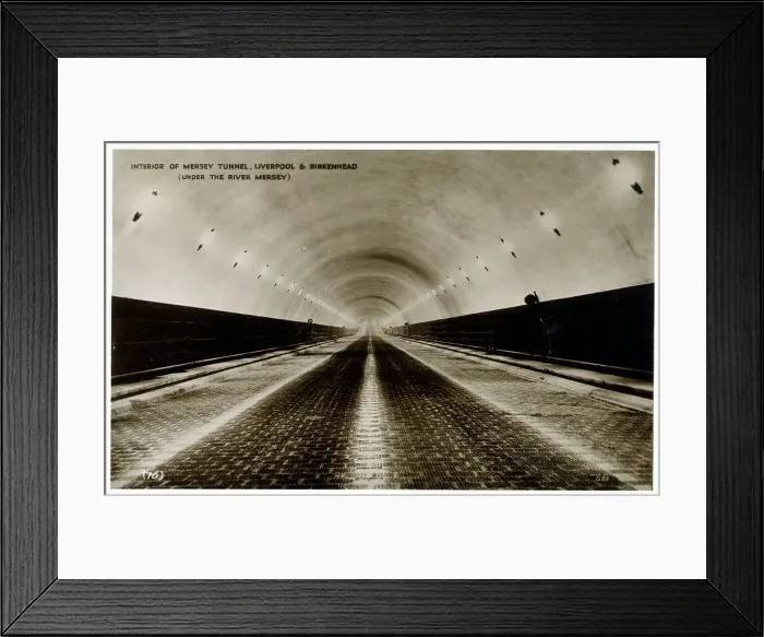 Framed Print : Liverpool, Merseyside - The Queensway Mersey Tunnel
