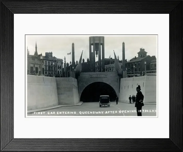 Framed Print : Liverpool, Merseyside - The Queensway Mersey Tunnel Opens Framed Print : Liverpool, Merseyside - The Queensway Mersey Tunnel Opens