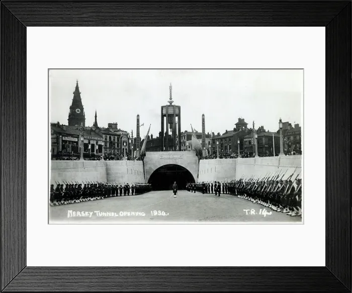Framed Print : Liverpool, Merseyside - The Queensway Mersey Tunnel Opens Framed Print : Liverpool, Merseyside - The Queensway Mersey Tunnel Opens