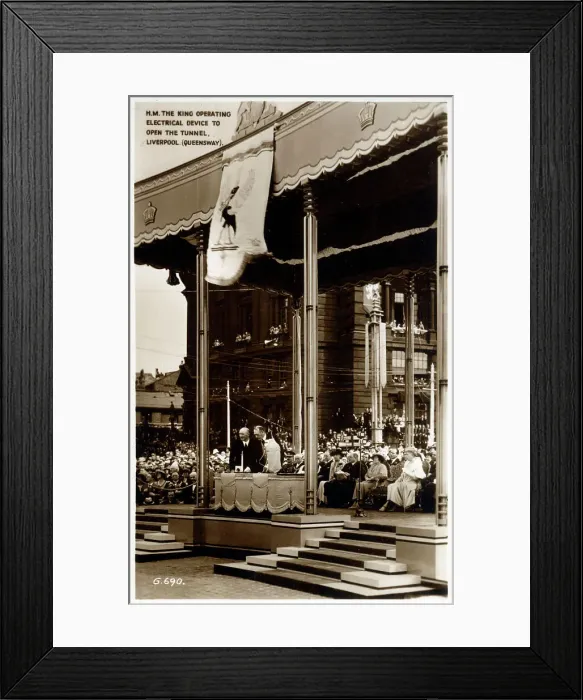 Framed Print : Liverpool, Merseyside - The Queensway Mersey Tunnel opens Framed Print : Liverpool, Merseyside - The Queensway Mersey Tunnel opens