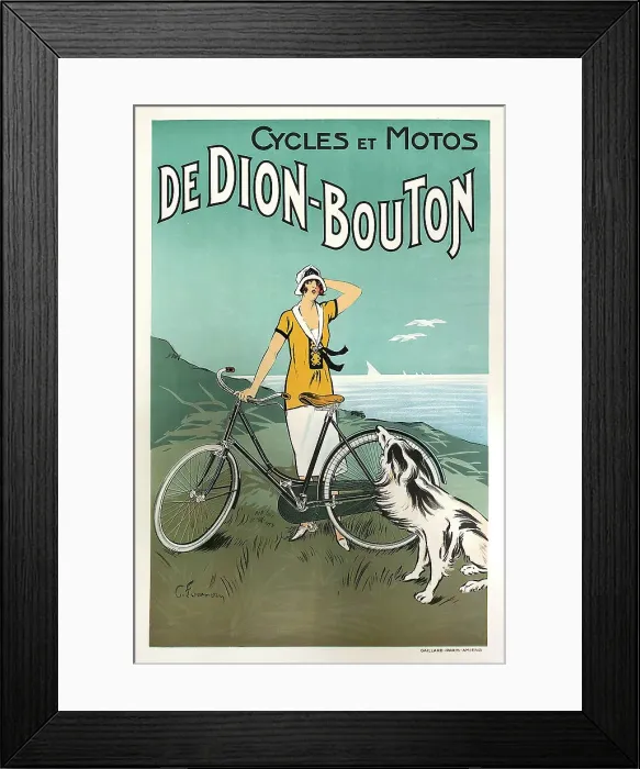 Framed Print : Cycles et Motos. De Dion Bouton Framed Print : Cycles et Motos. De Dion Bouton