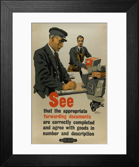 Framed Print : Appropriate Frowarding Documents Framed Print : Appropriate Frowarding Documents