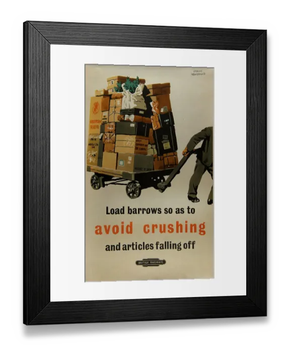 Framed Print : Load Barrows so as to Avoid Crushing Framed Print : Load Barrows so as to Avoid Crushing