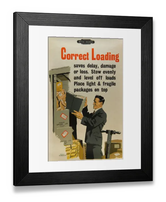 Framed Print : Correct Loading Framed Print : Correct Loading
