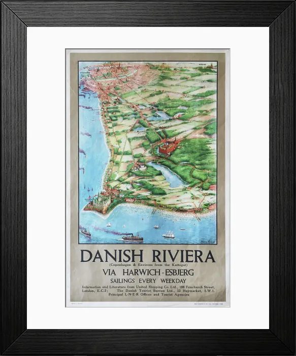 Framed Print : Danish Riviera Framed Print : Danish Riviera