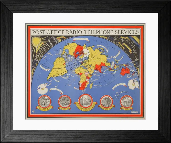 Framed Print : Post Office Radio Telephone Services and Fisheries Framed Print : Post Office Radio Telephone Services and Fisheries