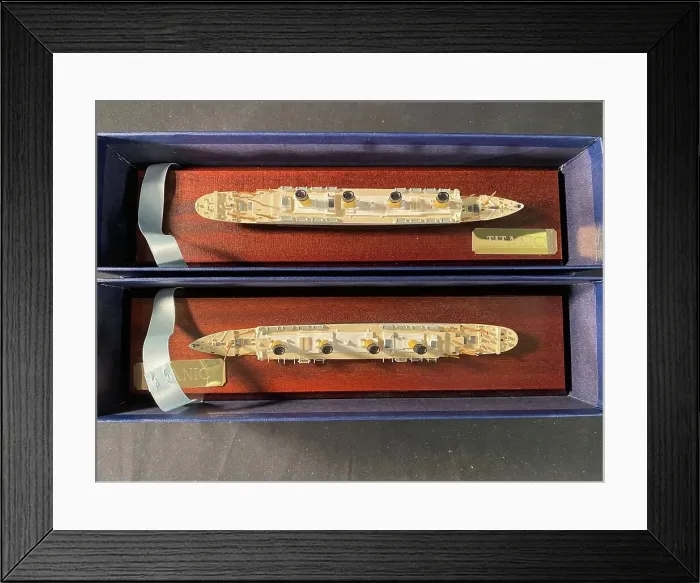 Framed Print : White Star Line, RMS Titanic - Mercator cast models Framed Print : White Star Line, RMS Titanic - Mercator cast models