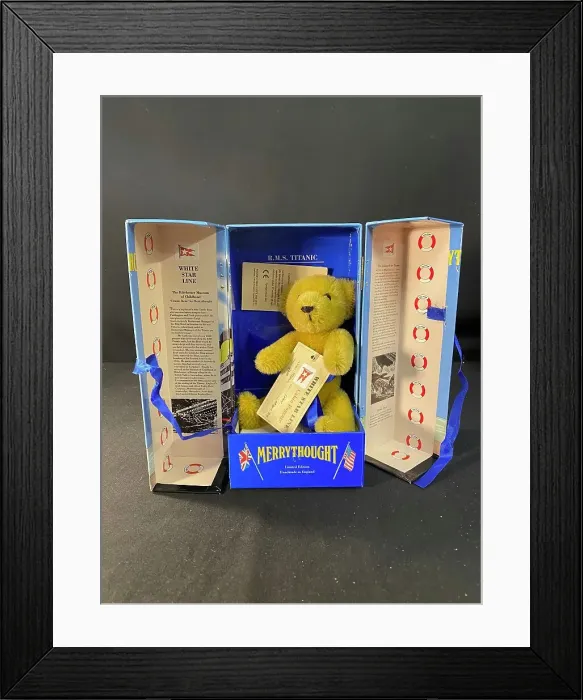 Framed Print : RMS Titanic - Merrythought Titanic bear Framed Print : RMS Titanic - Merrythought Titanic bear