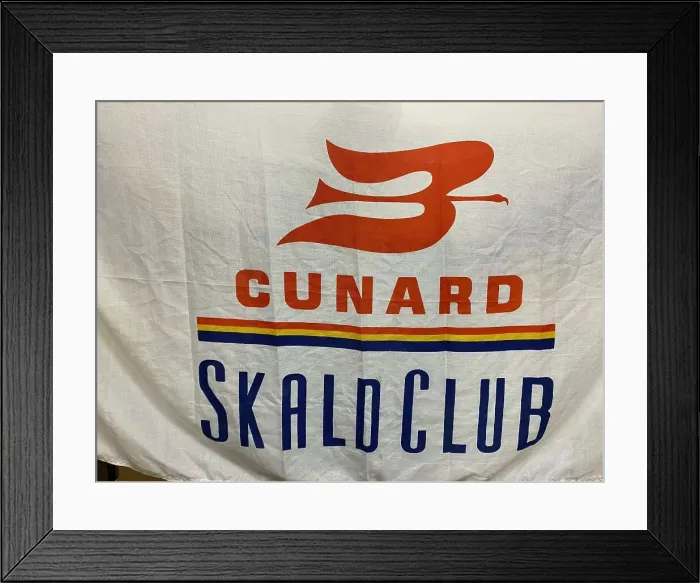 Framed Print : Cunard Line, Skald Club flag Framed Print : Cunard Line, Skald Club flag