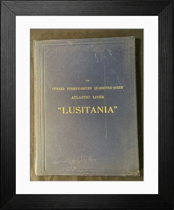 Framed Print : Engineering Magazine, quadruple screw RMS Lusitania Framed Print : Engineering Magazine, quadruple screw RMS Lusitania