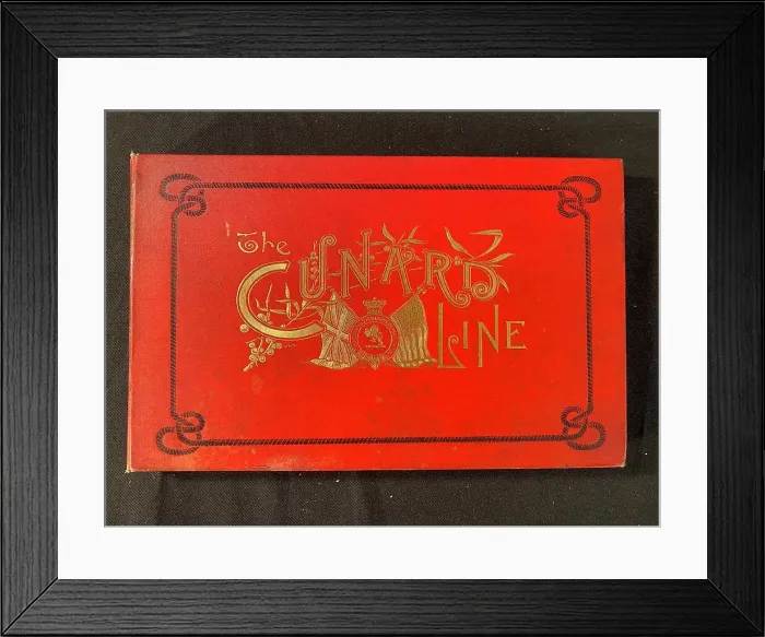 Framed Print : Cover design, The Cunard Line, Chicago World's Fair Framed Print : Cover design, The Cunard Line, Chicago World's Fair