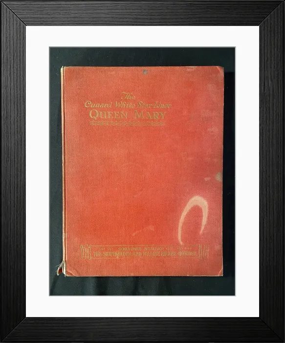 Framed Print : Cunard White Star, RMS Queen Mary, souvenir number Framed Print : Cunard White Star, RMS Queen Mary, souvenir number