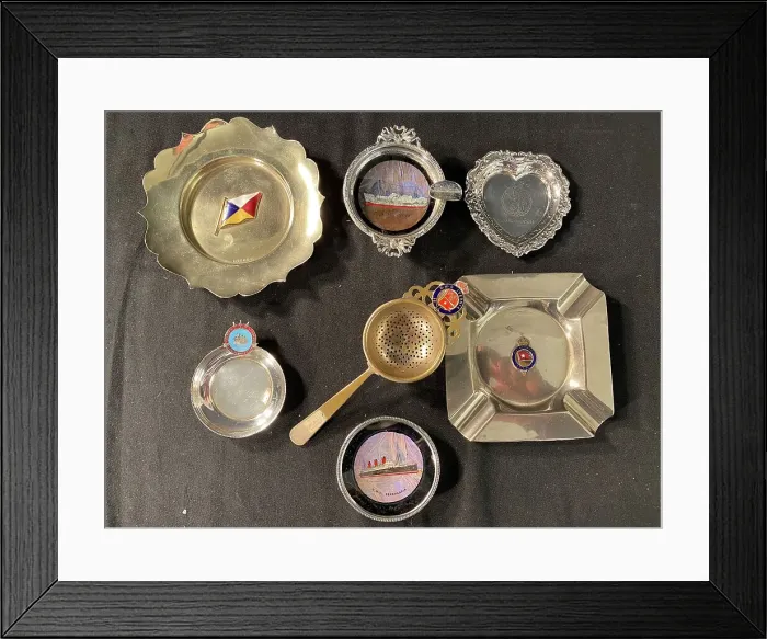 Framed Print : Ocean Liners - assorted metal items Framed Print : Ocean Liners - assorted metal items