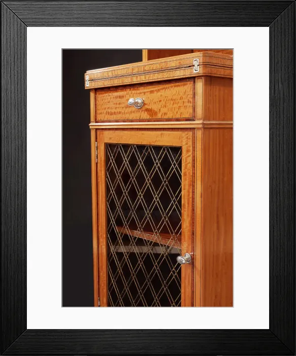 Framed Print : Queen Mary's Personal Secretaire Bookcase, HMS Medina Framed Print : Queen Mary's Personal Secretaire Bookcase, HMS Medina