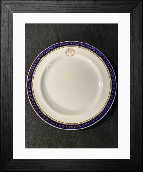 Framed Print : White Star Line - Copeland Spode side plate Framed Print : White Star Line - Copeland Spode side plate