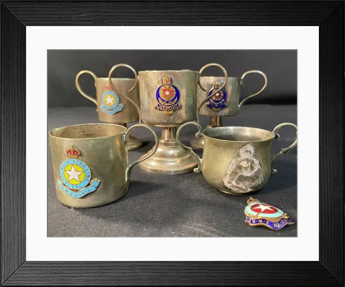 Framed Print : White Star Line - white metal souvenirs Framed Print : White Star Line - white metal souvenirs