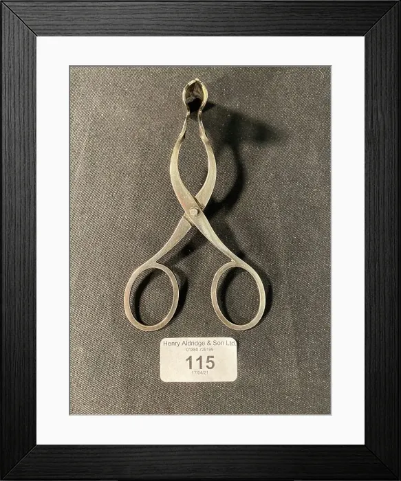 Framed Print : White Star Line - Elkington plate asparagus tongs Framed Print : White Star Line - Elkington plate asparagus tongs
