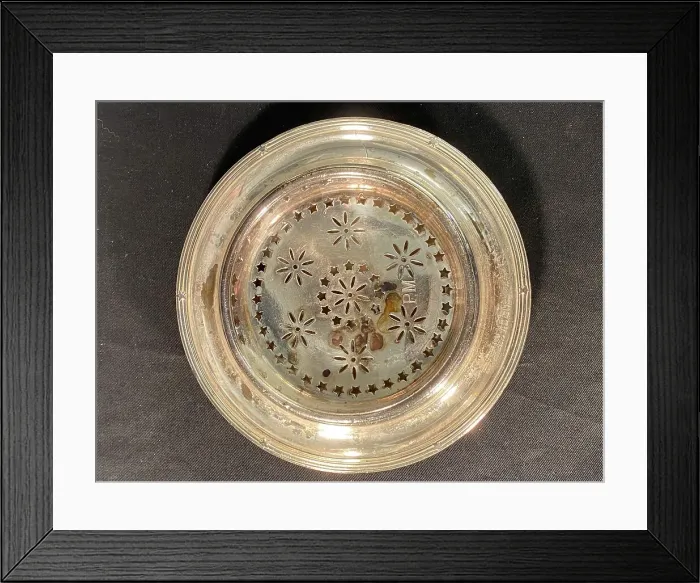 Framed Print : White Star Line - Elkington plate butter dish Framed Print : White Star Line - Elkington plate butter dish