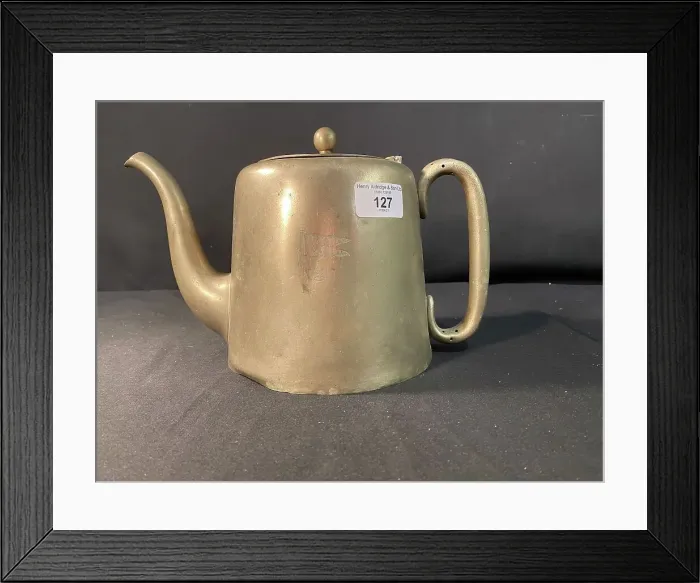 Framed Print : White Star Line - large Elkington plate teapot Framed Print : White Star Line - large Elkington plate teapot
