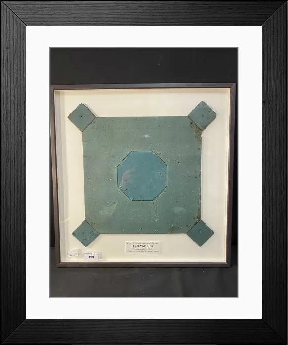 Framed Print : White Star Line, RMS Olympic - linoleum tile Framed Print : White Star Line, RMS Olympic - linoleum tile