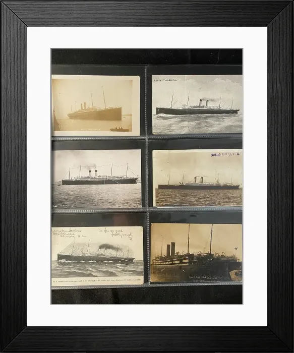 Framed Print : White Star Line - six assorted postcards Framed Print : White Star Line - six assorted postcards