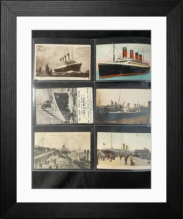 Framed Print : White Star Line - six assorted postcards Framed Print : White Star Line - six assorted postcards