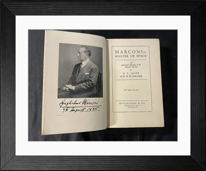 Framed Print : Marconi - Master of Space, first edition biography Framed Print : Marconi - Master of Space, first edition biography