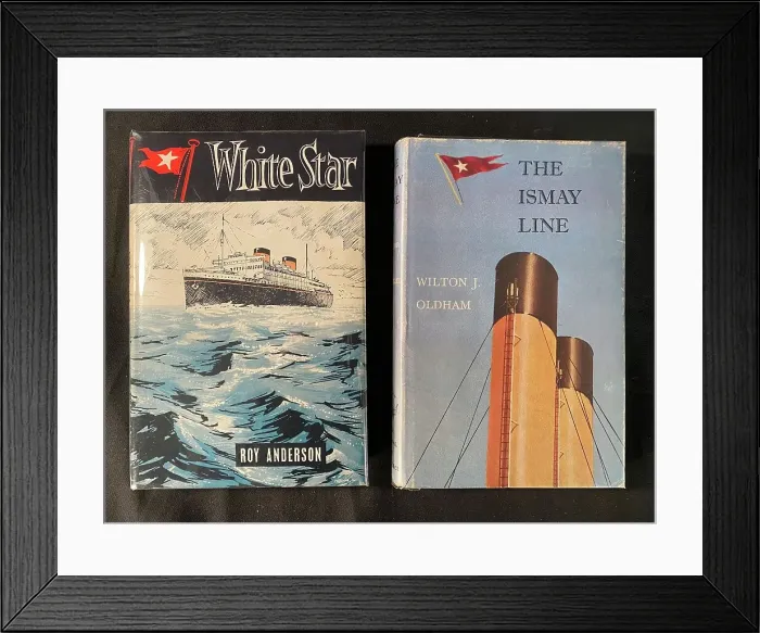 Framed Print : White Star Line - two books Framed Print : White Star Line - two books