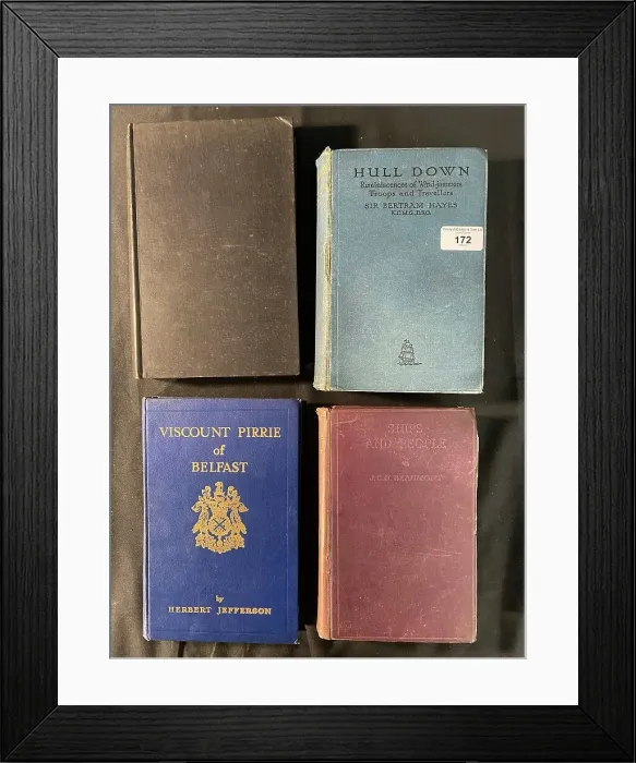 Framed Print : Ocean Liners - four hardbound books