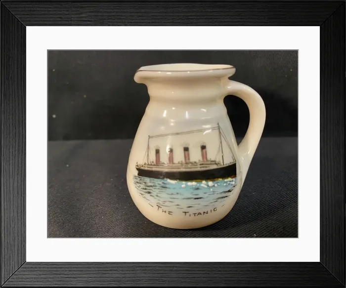 Framed Print : White Star Line, RMS Titanic - commemorative jug Framed Print : White Star Line, RMS Titanic - commemorative jug