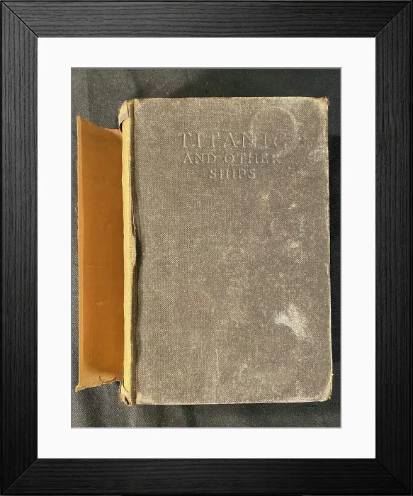 Framed Print : Book, Titanic and Other Ships Framed Print : Book, Titanic and Other Ships