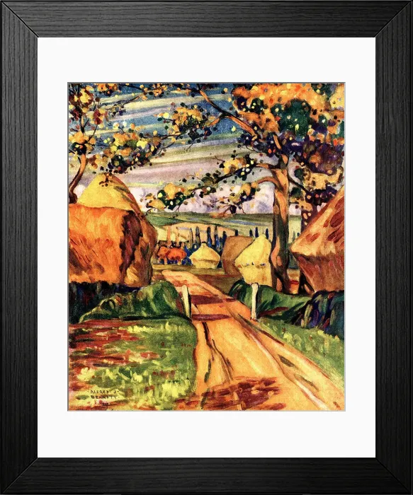 Framed Print : The Six Ricks Framed Print : The Six Ricks