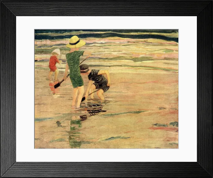 Framed Print : On The Plage Framed Print : On The Plage