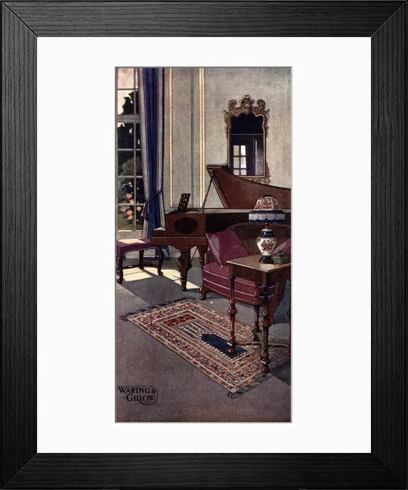 Framed Print : Waring and Gillow Advertisement Framed Print : Waring and Gillow Advertisement