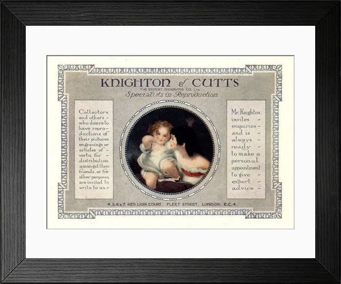 Framed Print : Knighton and Cutts Advertisement Framed Print : Knighton and Cutts Advertisement