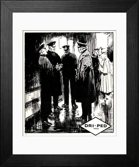 Framed Print : William Walker and Sons Dri-Ped Advertisement Framed Print : William Walker and Sons Dri-Ped Advertisement