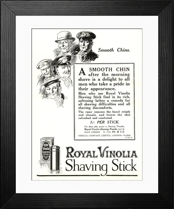 Framed Print : Royal Vinolia Advertisement Framed Print : Royal Vinolia Advertisement