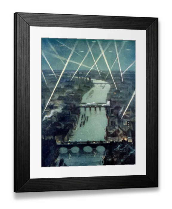 Framed Print : Among The Searchlights Framed Print : Among The Searchlights