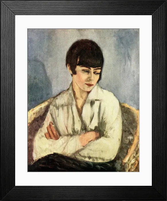 Framed Print : Portrait of a Girl Framed Print : Portrait of a Girl