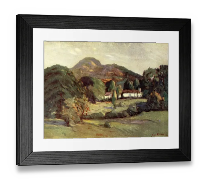 Framed Print : A Farm In The Mountains Framed Print : A Farm In The Mountains