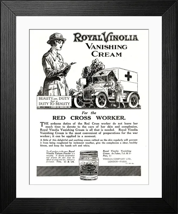 Framed Print : Vinolia Company Advertisement Framed Print : Vinolia Company Advertisement